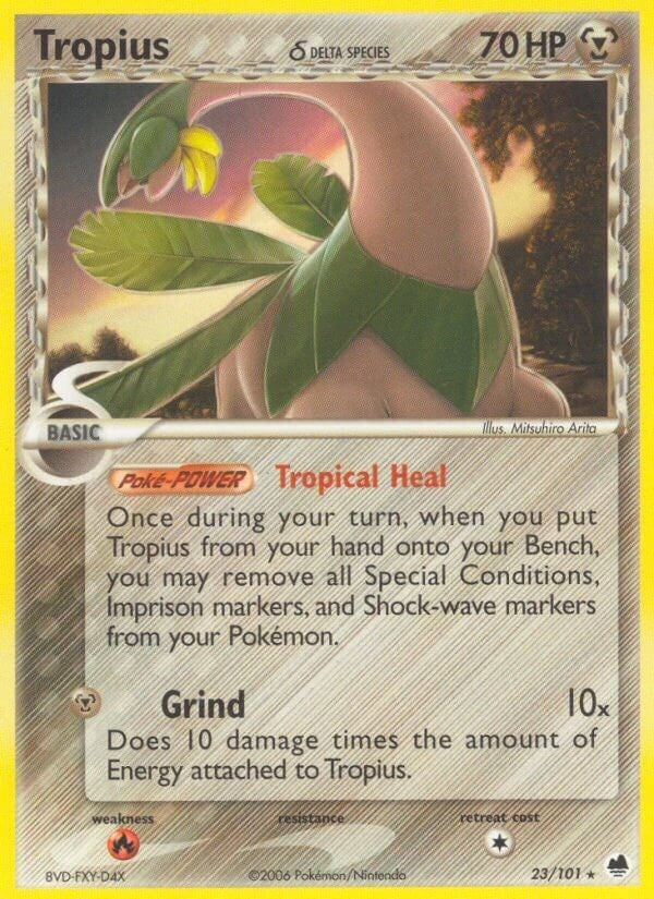 Image for Tropius (Delta Species) (23/101) (EX Dragon Frontiers) (DF) - Pokemon