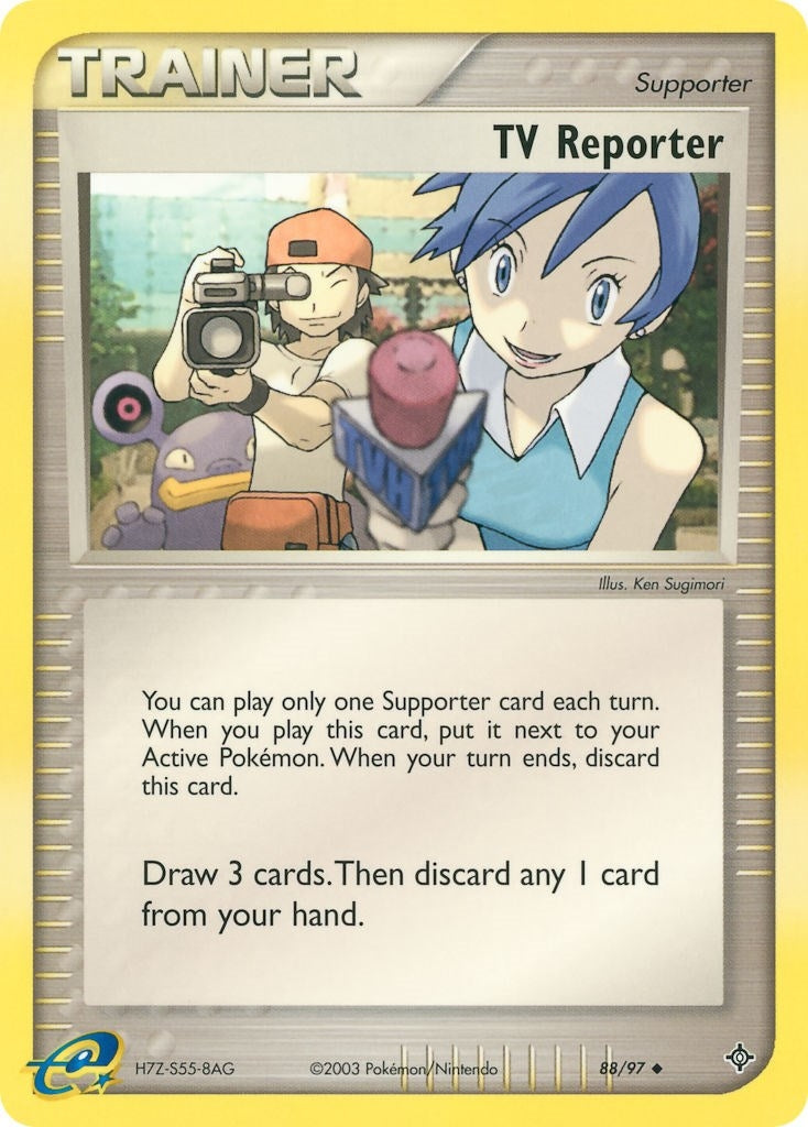 Image for TV Reporter (88/97) (EX Dragon) (DR) - Pokemon