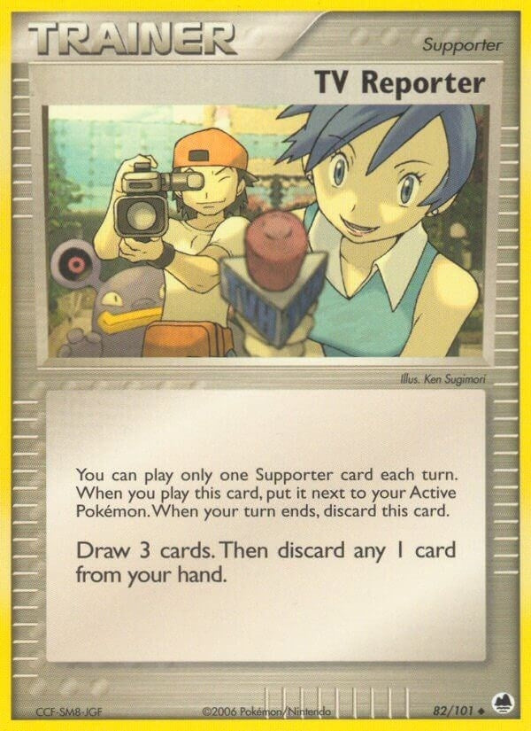 Image for TV Reporter (82/101) (EX Dragon Frontiers) (DF) - Pokemon