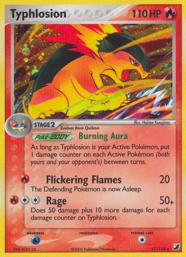 Image for Typhlosion (17/115) (EX Unseen Forces) (UF) - Pokemon