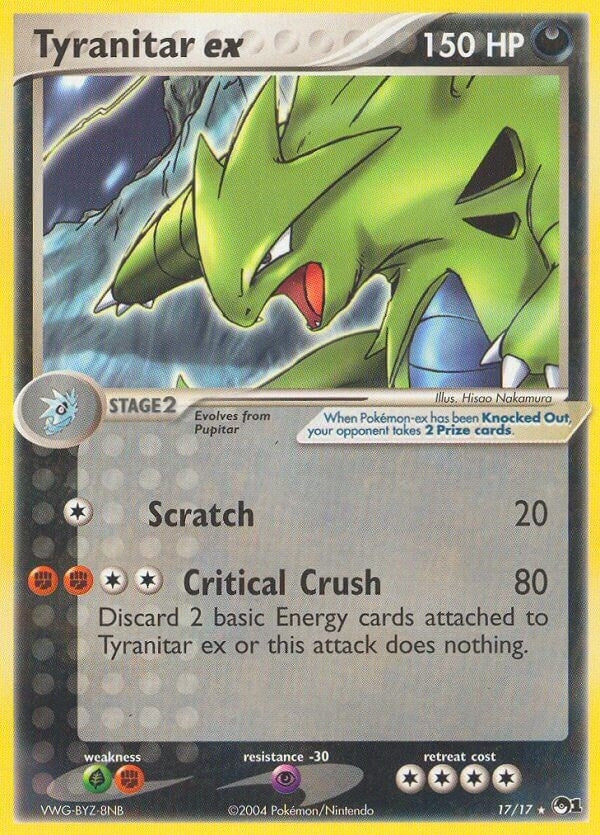 Image for Tyranitar ex (Holo) (017/017) (POP Series 1) (POP) - Pokemon