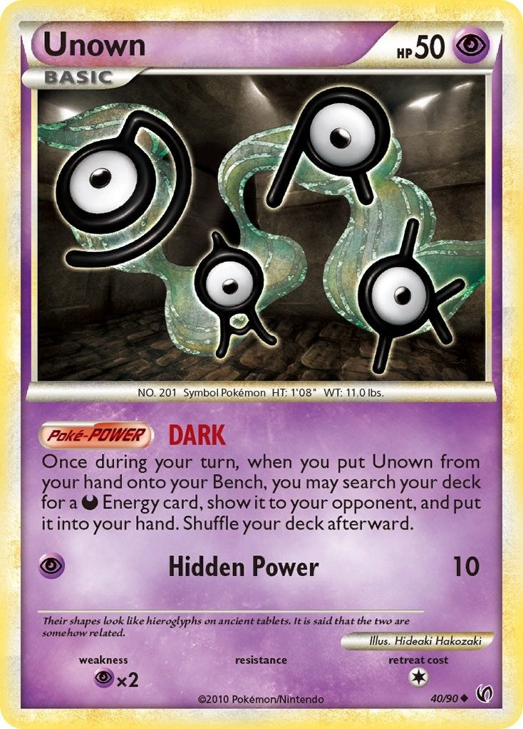 Image for Unown (40/90) (Undaunted) (UD) - Pokemon