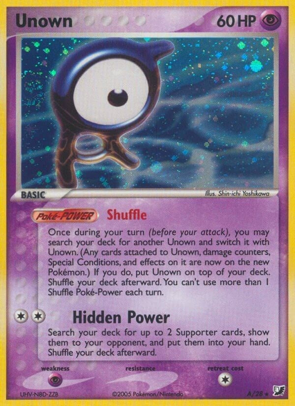 Image for Unown (A) (A/28) (EX Unseen Forces) (UF) - Pokemon