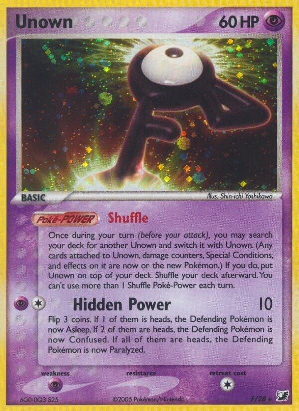Image for Unown (F) (F/28) (EX Unseen Forces) (UF) - Pokemon