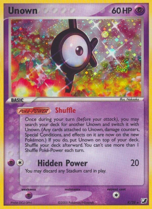Image for Unown (K) (K/28) (EX Unseen Forces) (UF) - Pokemon