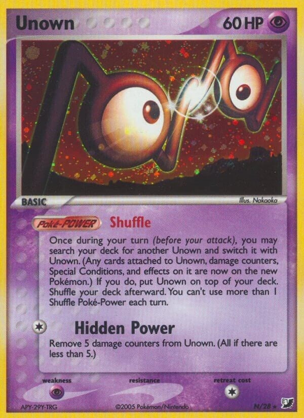 Image for Unown (N) (N/28) (EX Unseen Forces) (UF) - Pokemon