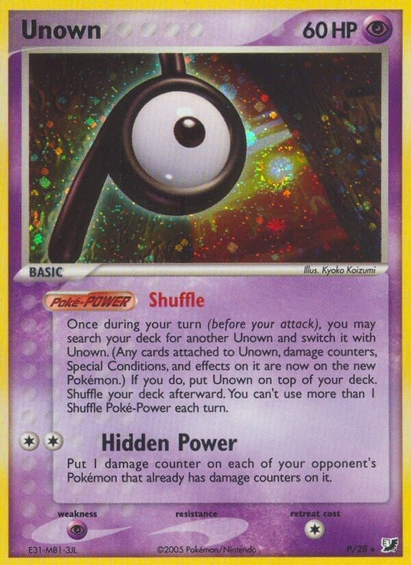 Image for Unown (P) (P/28) (EX Unseen Forces) (UF) - Pokemon