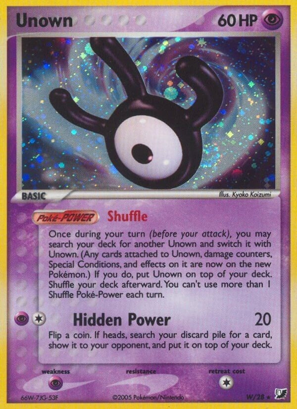 Image for Unown (W) (W/28) (EX Unseen Forces) (UF) - Pokemon