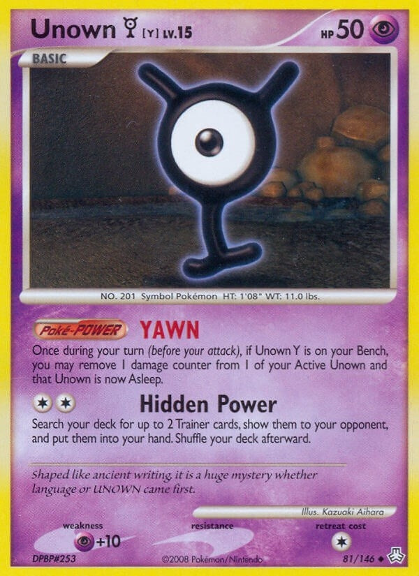 Image for Unown (Y) (81/146) (Legends Awakened) (LA) - Pokemon