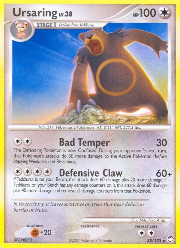 Image for Ursaring (38/123) (Mysterious Treasures) (MT) - Pokemon