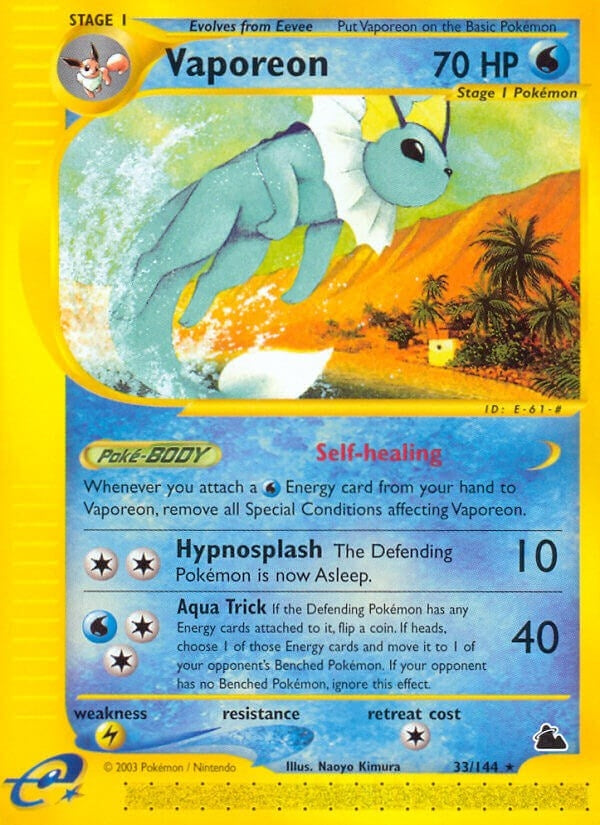 Image for Vaporeon (033/144) (Skyridge) (SK) - Pokemon