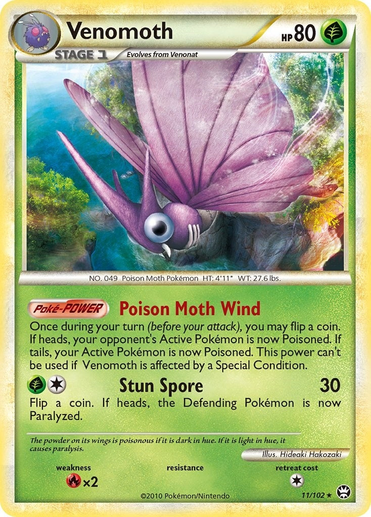 Image for Venomoth (11/102) (Triumphant) (TM) - Pokemon