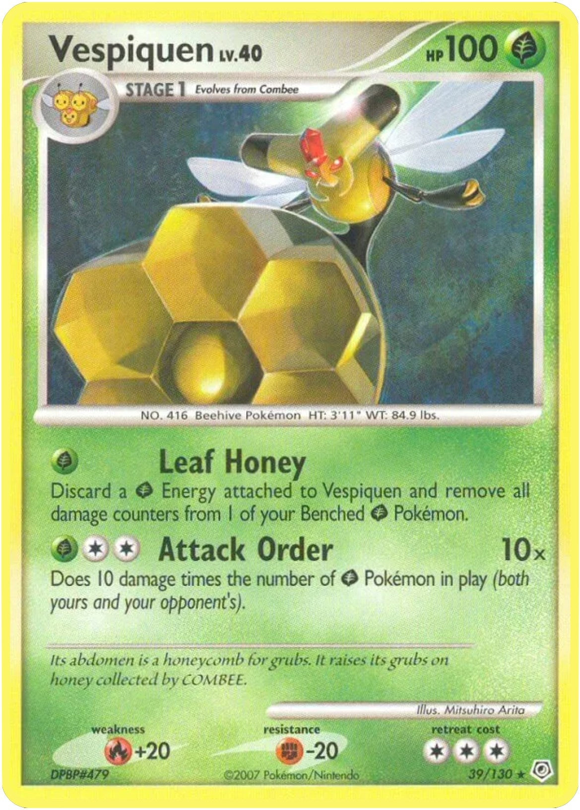 Image for Vespiquen (39/130) (Diamond and Pearl) (DP) - Pokemon