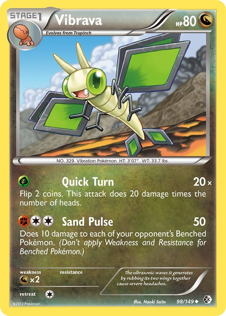 Image for Vibrava (98/149) (Boundaries Crossed) (BCR) - Pokemon