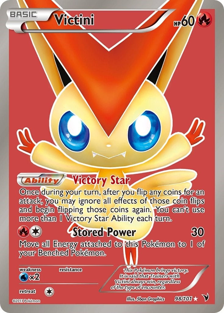 Image for Victini (98 Full Art) (98/101) (Noble Victories) (NVI) - Pokemon