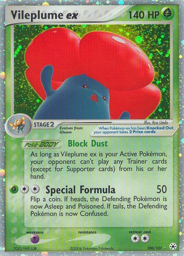 Image for Vileplume ex (100/101) (EX Hidden Legends) (HL) - Pokemon