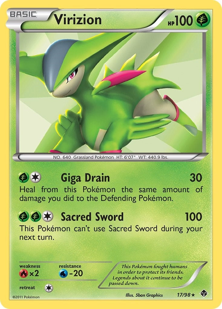 Image for Virizion (17/98) (Emerging Powers) (EPO) - Pokemon