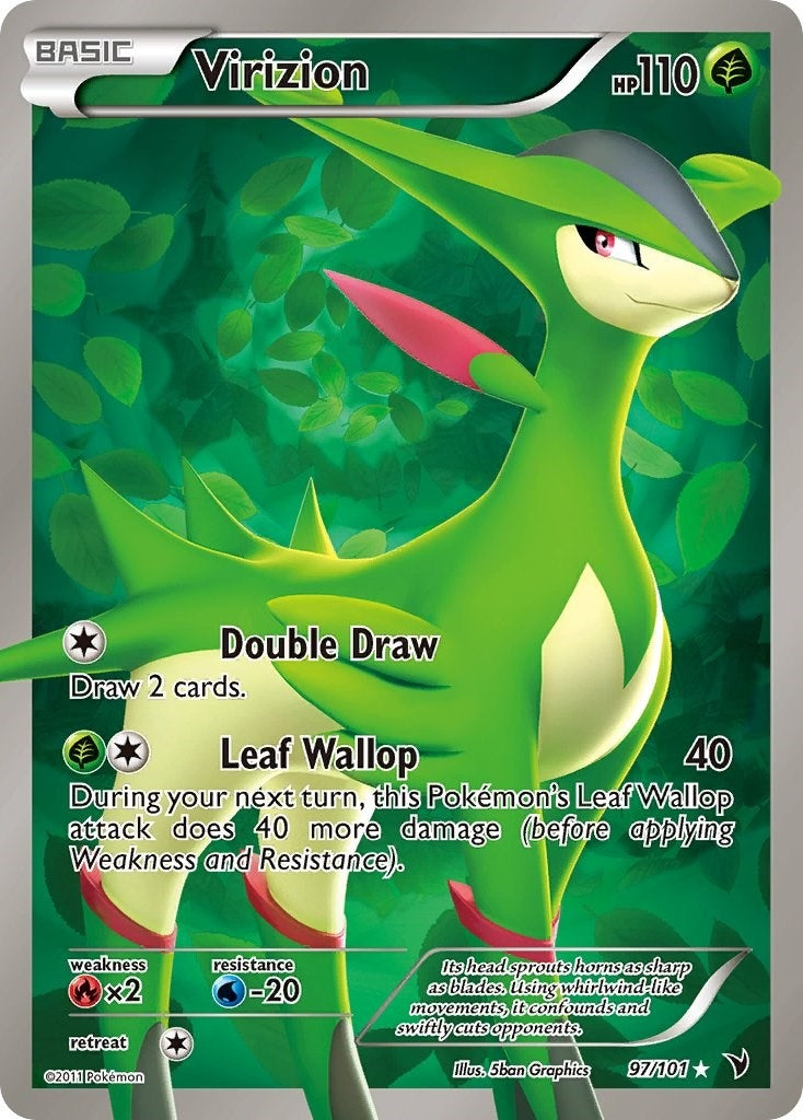 Image for Virizion (Full Art) (97/101) (Noble Victories) (NVI) - Pokemon