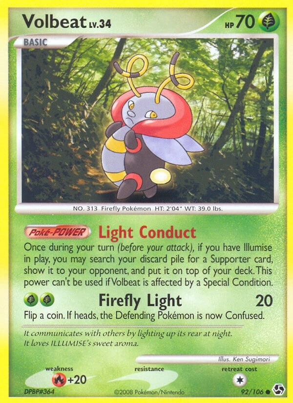 Image for Volbeat (92/106) (Great Encounters) (GE) - Pokemon