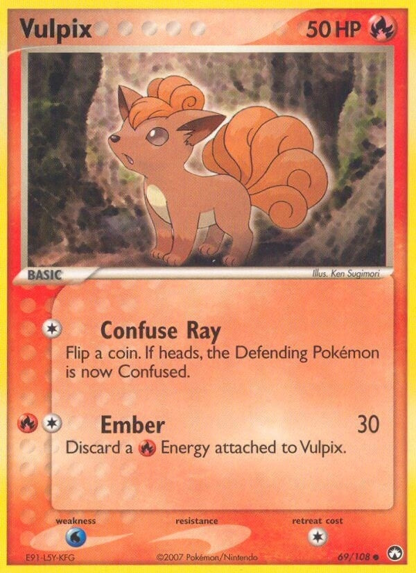 Image for Vulpix (69/108) (EX Power Keepers) (PK) - Pokemon
