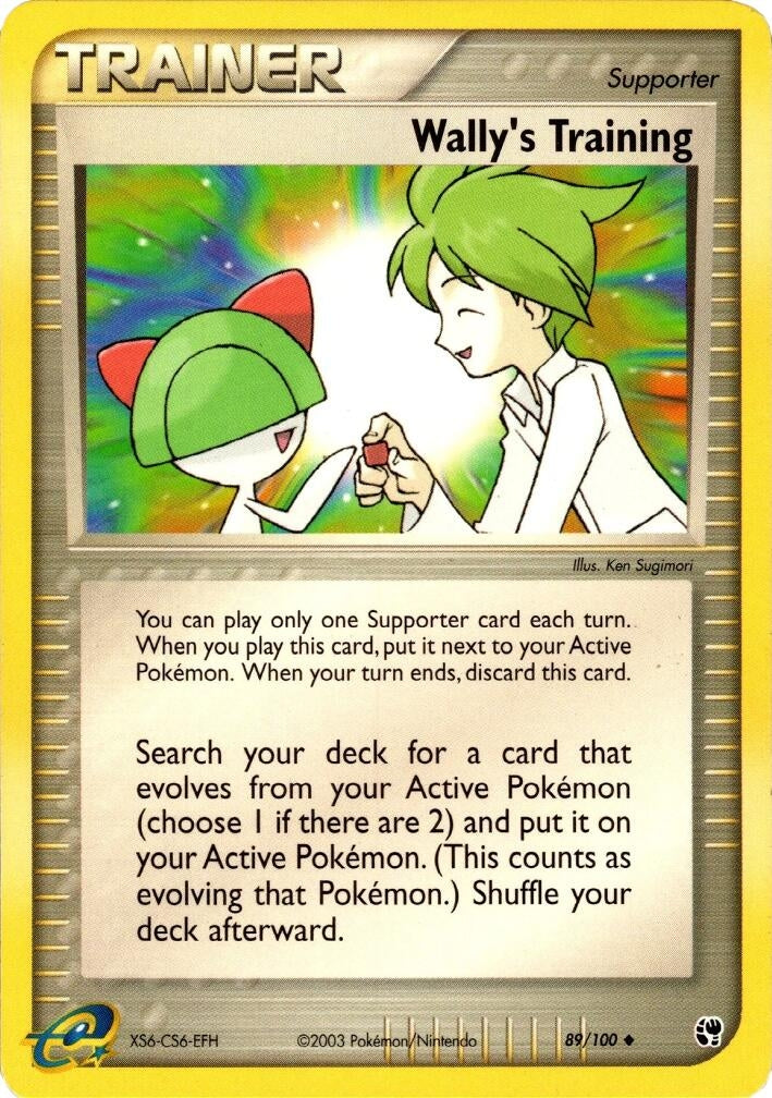 Image for Wally's Training (89/100) (EX Sandstorm) (SS) - Pokemon