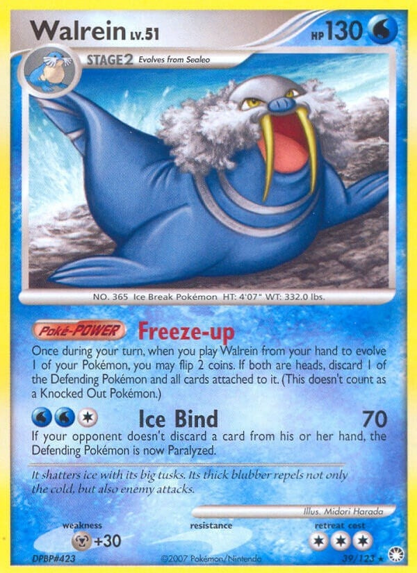 Image for Walrein (39/123) (Mysterious Treasures) (MT) - Pokemon