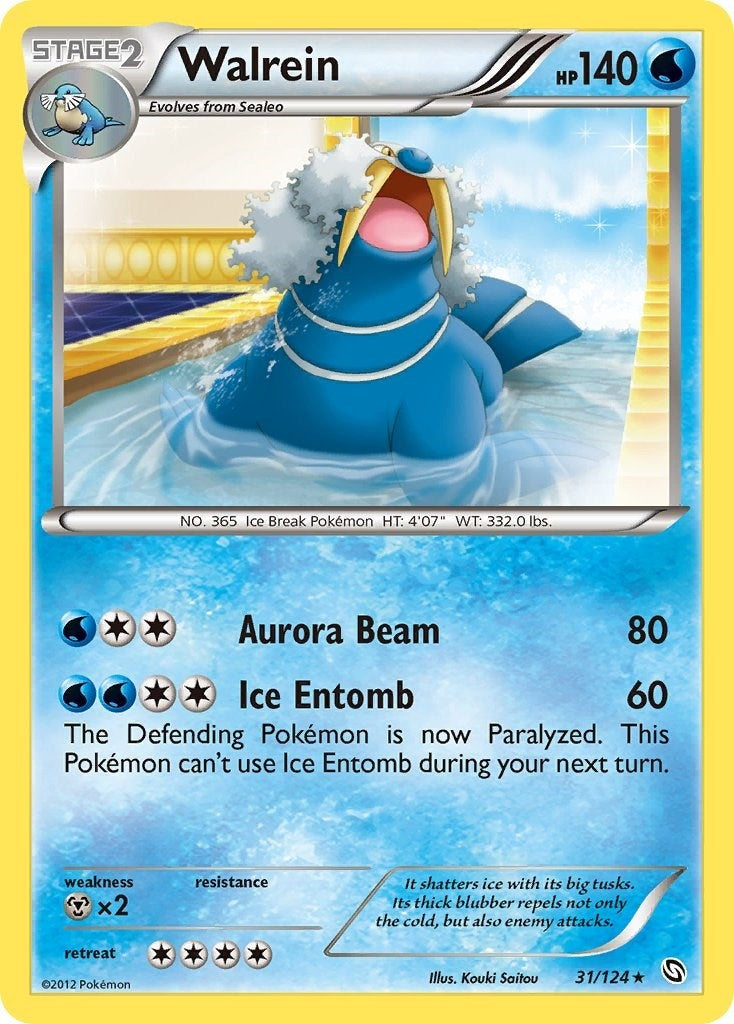 Image for Walrein (31/124) (Dragons Exalted) (DRX) - Pokemon
