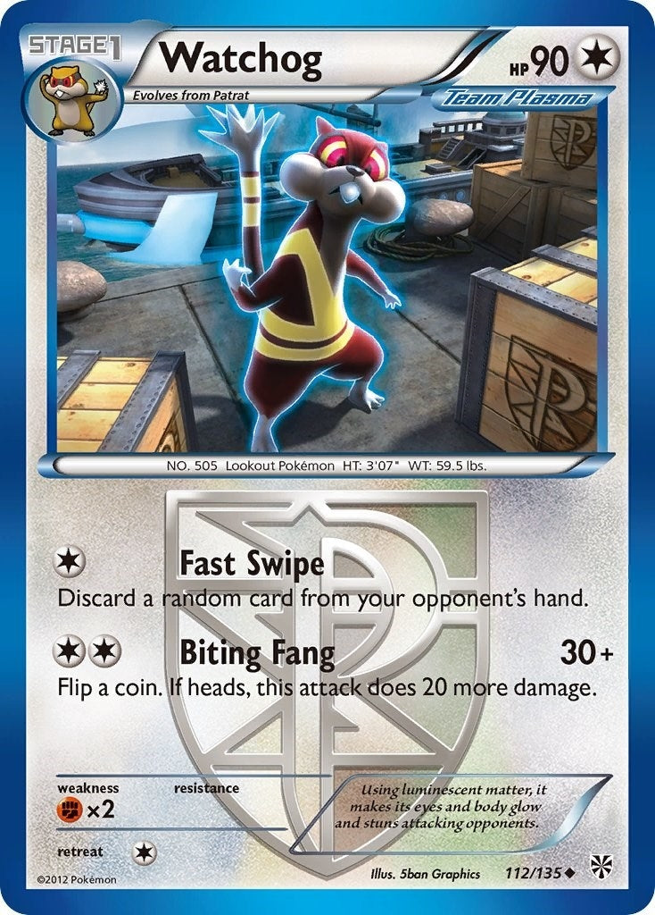 Image for Watchog (Team Plasma) (112) (112/135) (Plasma Storm) (PLS) - Pokemon