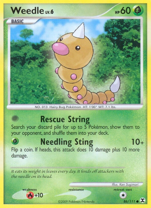 Image for Weedle (86/111) (Rising Rivals) (RR) - Pokemon