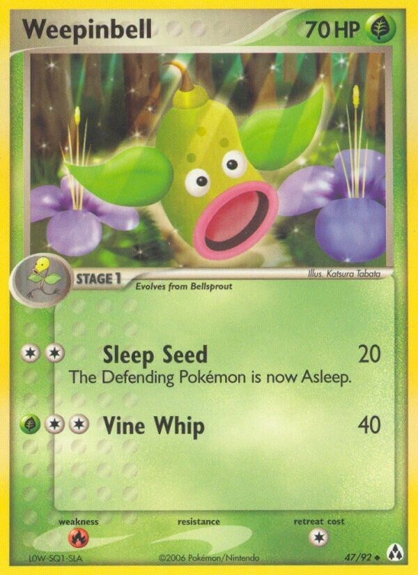 Image for Weepinbell (47/92) (EX Legend Maker) (LM) - Pokemon