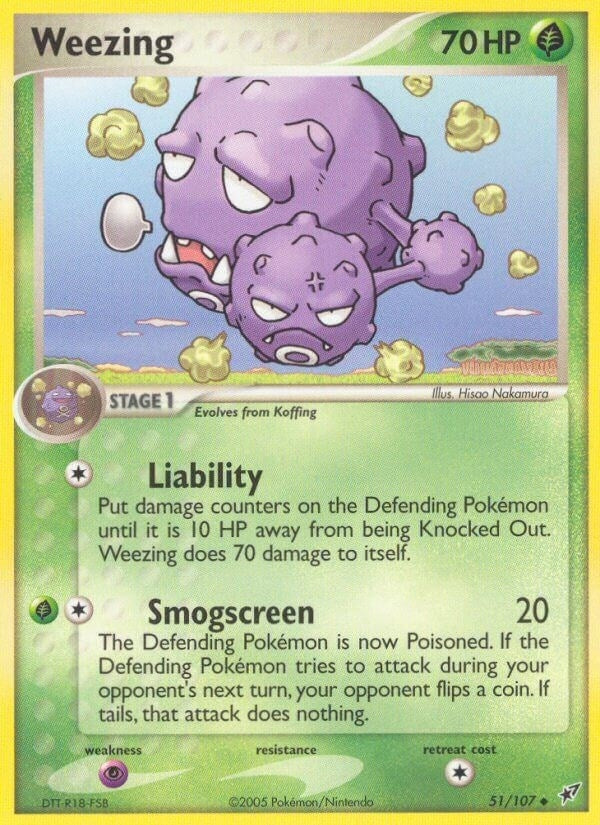 Image for Weezing (51/107) (EX Deoxys) (DX) - Pokemon