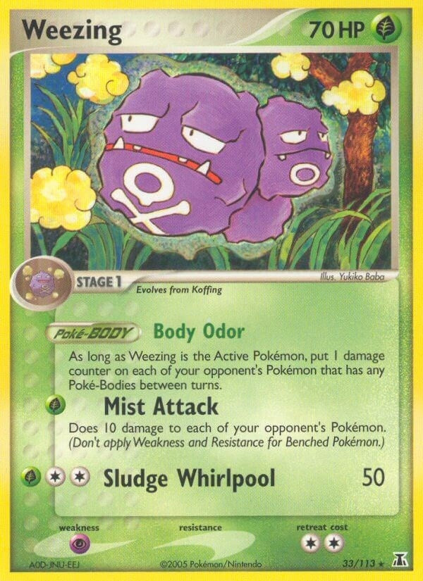 Image for Weezing (33/113) (EX Delta Species) (DS) - Pokemon