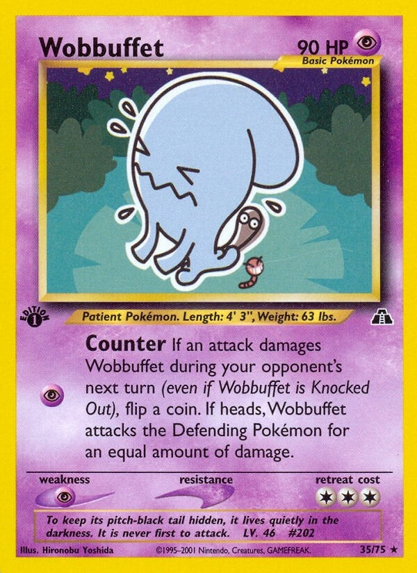 Image for Wobbuffet (35) (35/75) (Neo Discovery) (N2) - Pokemon