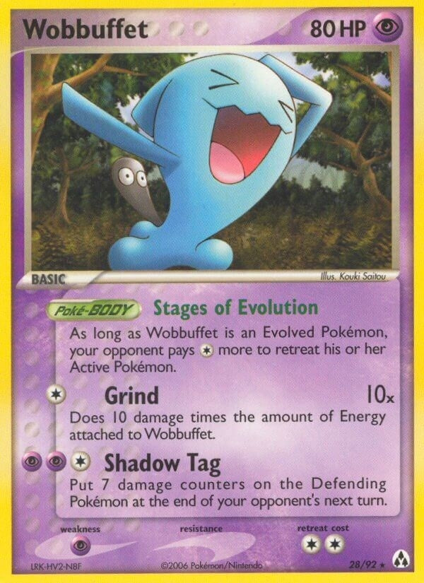 Image for Wobbuffet (28/92) (EX Legend Maker) (LM) - Pokemon