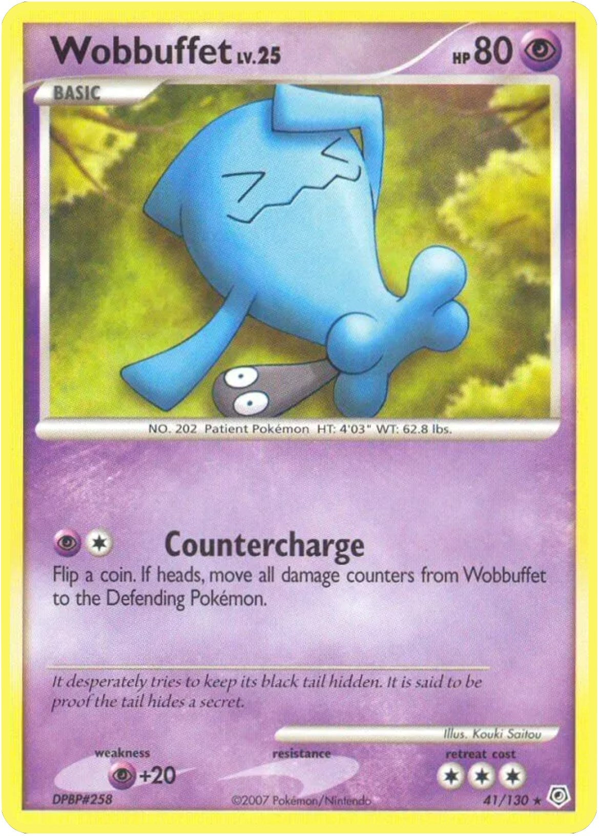 Image for Wobbuffet (41/130) (Diamond and Pearl) (DP) - Pokemon