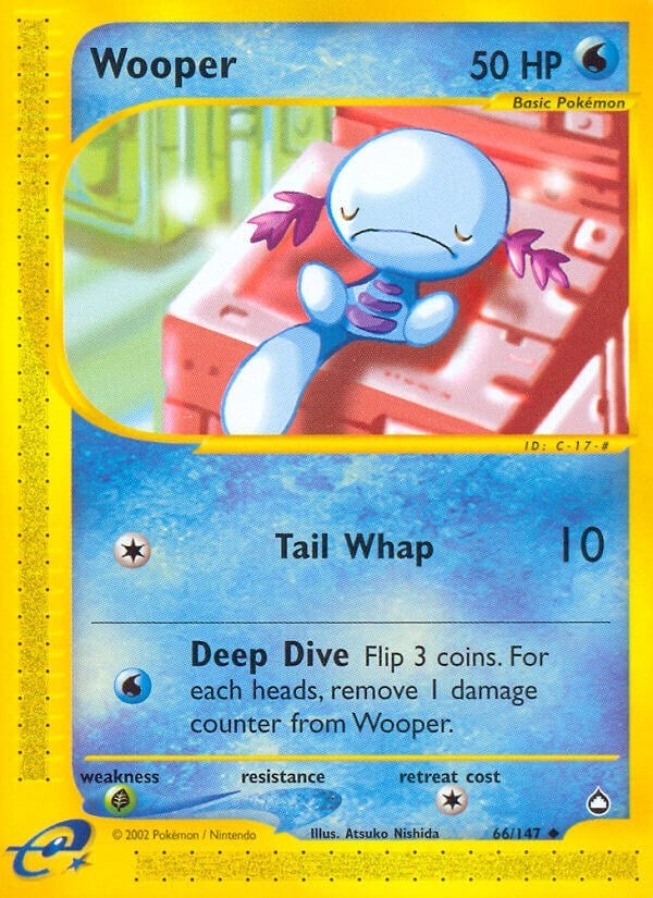 Image for Wooper (66) (066/147) (Aquapolis) (AQ) - Pokemon