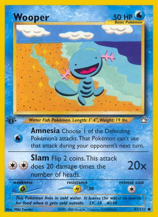 Image for Wooper (082/111) (Neo Genesis) (N1) - Pokemon