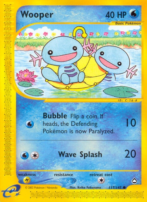 Image for Wooper (117) (117/147) (Aquapolis) (AQ) - Pokemon