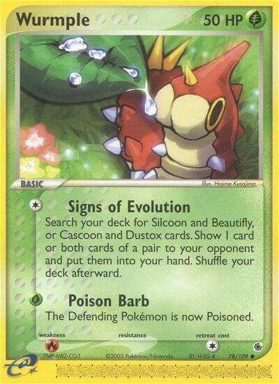 Image for Wurmple (78/109) (EX Ruby and Sapphire) (RS) - Pokemon