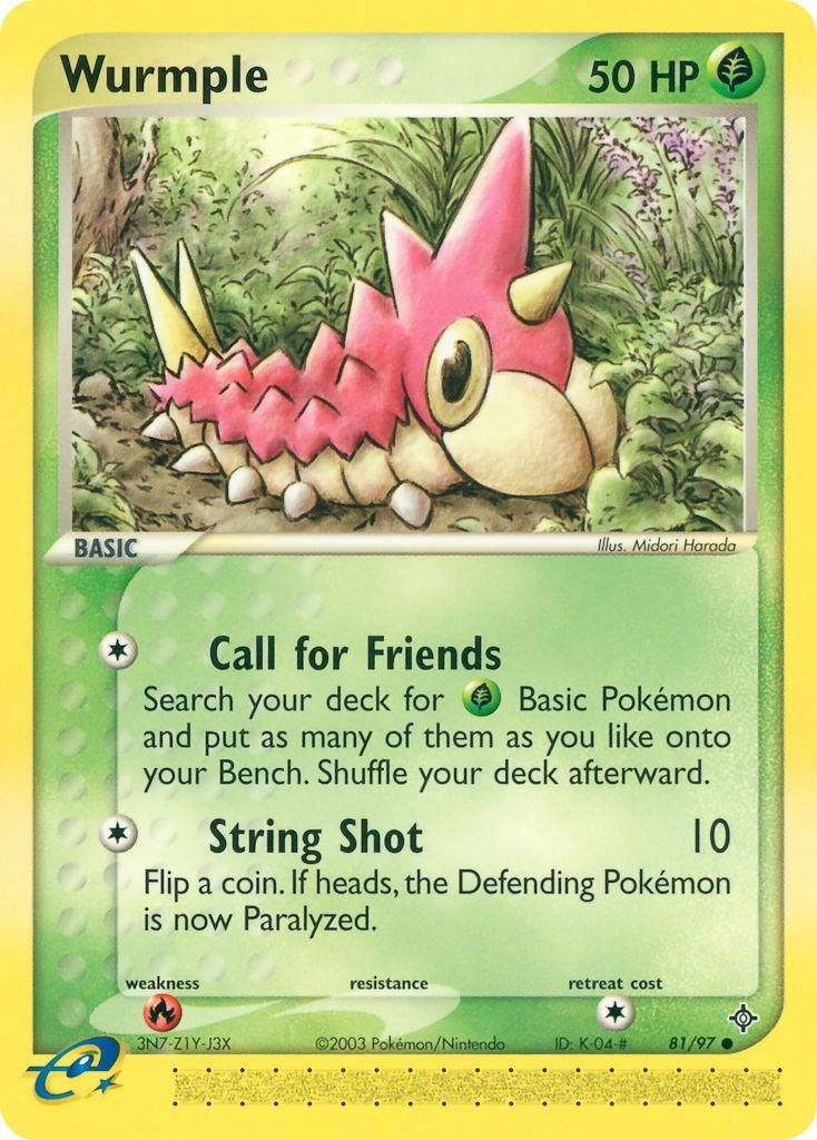 Image for Wurmple (81/97) (EX Dragon) (DR) - Pokemon