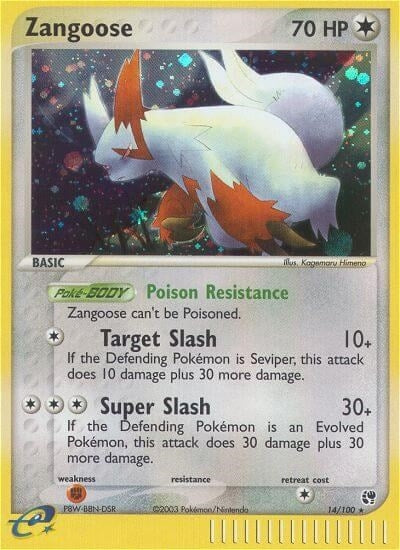 Image for Zangoose (14/100) (EX Sandstorm) (SS) - Pokemon