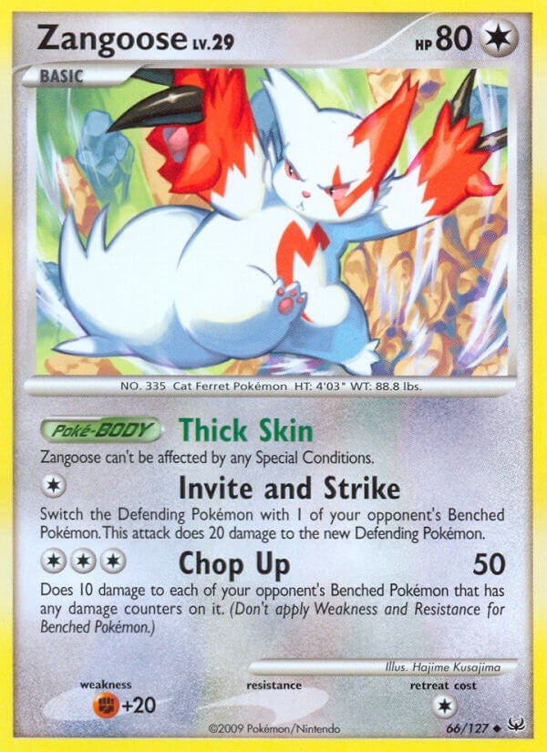 Image for Zangoose (66/127) (Platinum) (PL) - Pokemon