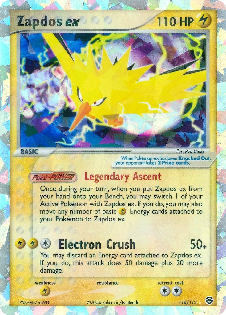 Image for Zapdos ex (116/112) (EX FireRed & LeafGreen) (RG) - Pokemon