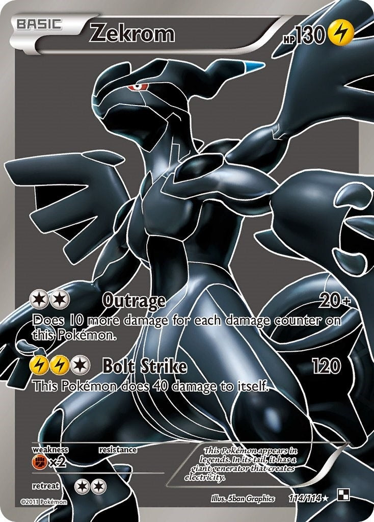 Image for Zekrom (114 Full Art) (114/114) (Black and White) (BLW) - Pokemon