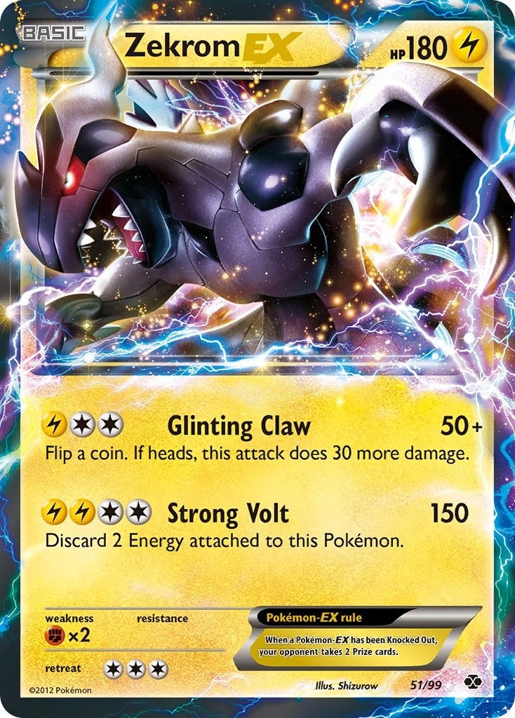 Image for Zekrom EX (51/99) (Next Destinies) (NXD) - Pokemon