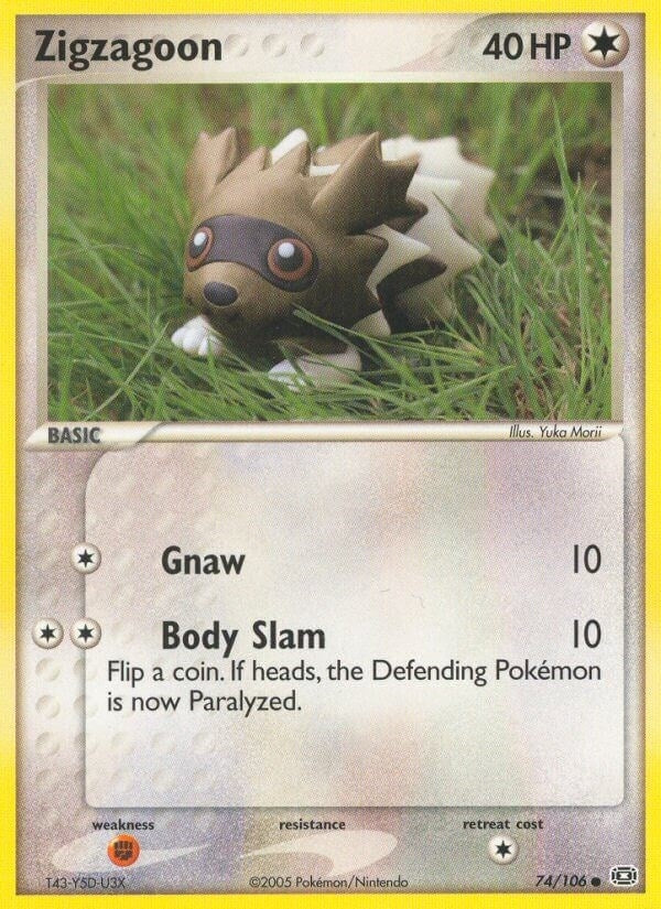 Image for Zigzagoon (74/106) (EX Emerald) (EM) - Pokemon