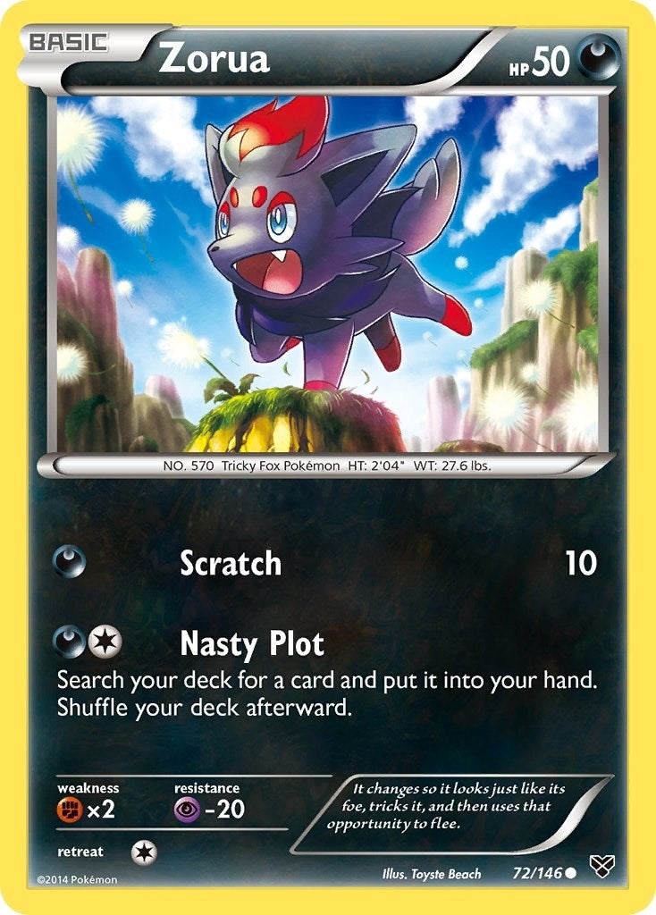 Image for Zorua (72/146) (XY Base Set) (XY) - Pokemon