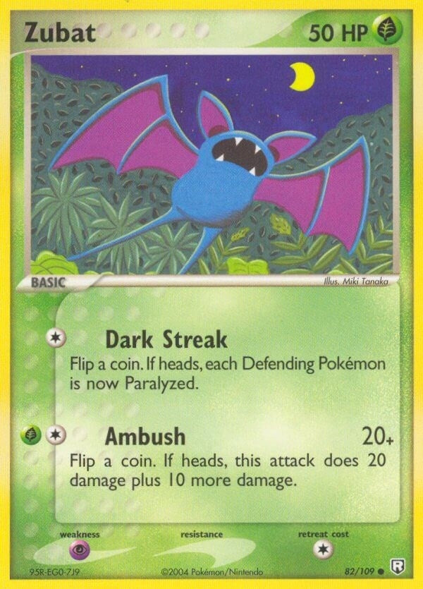 Image for Zubat (82/109) (EX Team Rocket Returns) (RR) - Pokemon