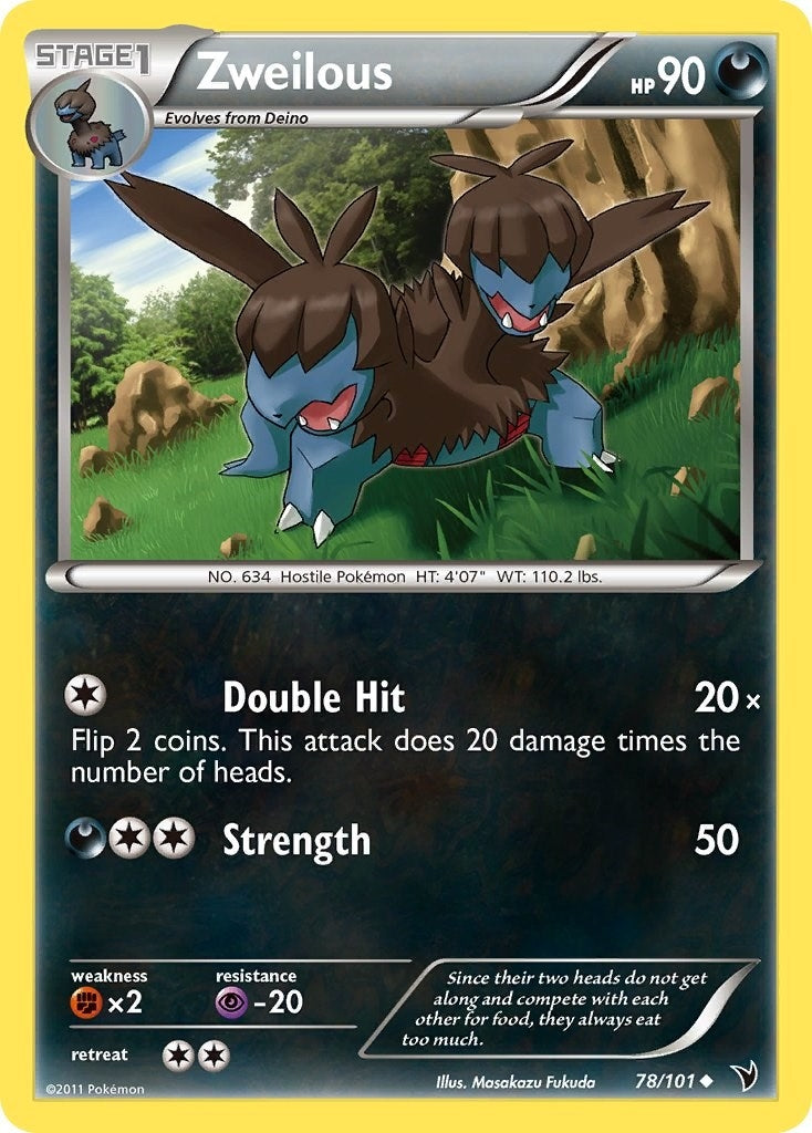 Image for Zweilous (78/101) (Noble Victories) (NVI) - Pokemon