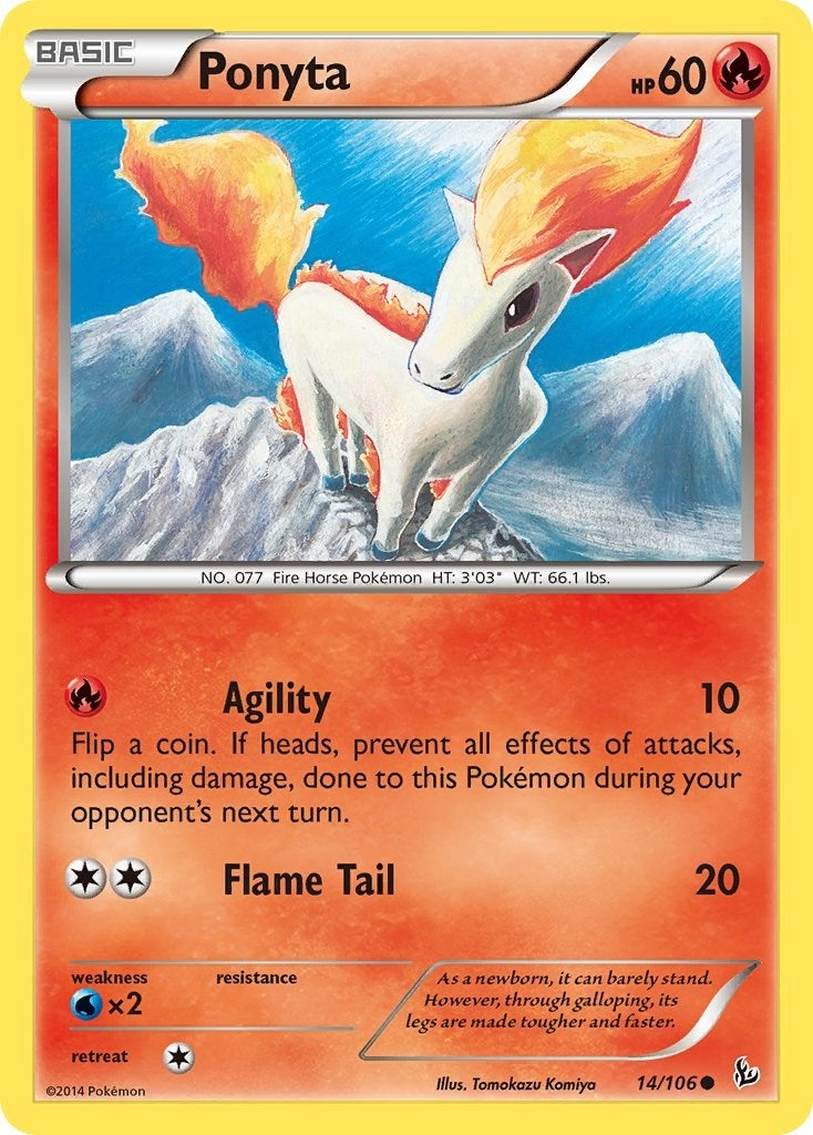 Image for Ponyta (14/106) (XY - Flashfire) (FLF) - Pokemon